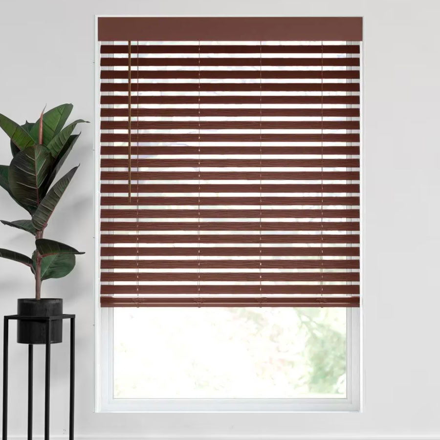 2" Magnificent Modern Faux Wood Blinds