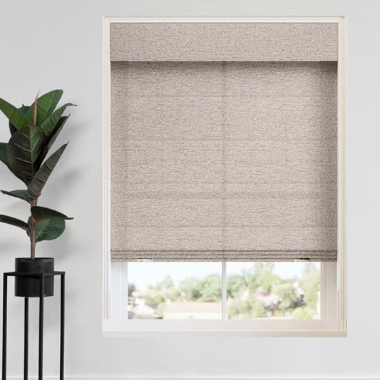 Boucle Roman Shades