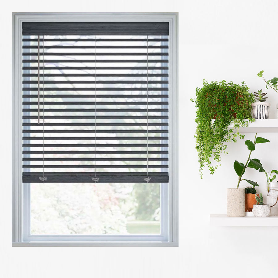 2" Subtle Cordless Faux Wood Blinds