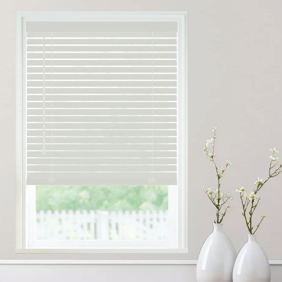 LEVOLOR 2" Cordless Faux Wood Horizontal Blinds