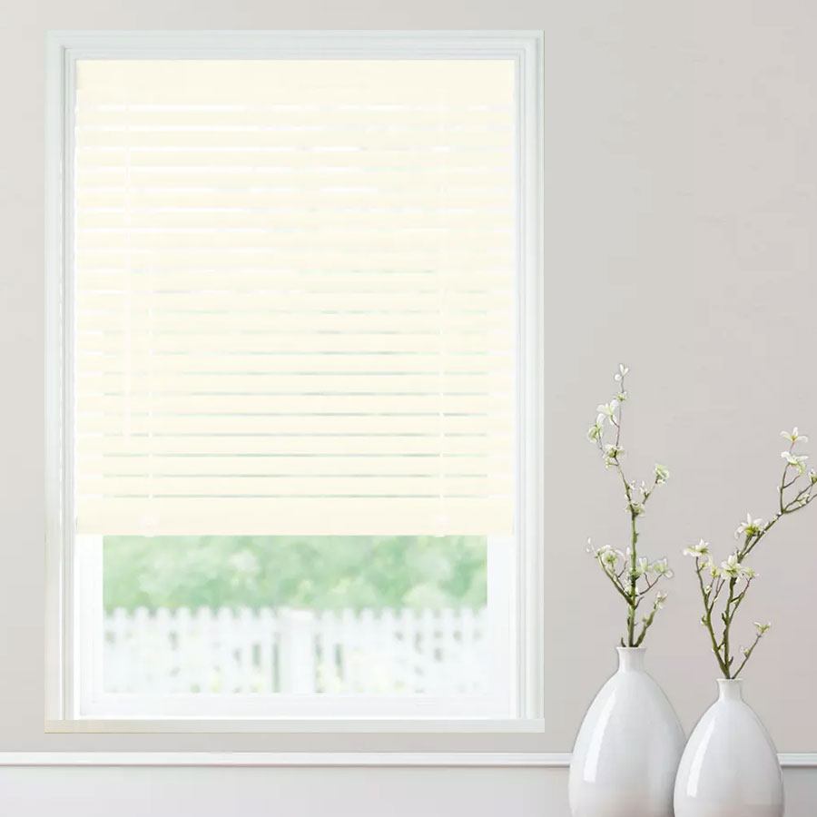 LEVOLOR 2" Cordless Faux Wood Horizontal Blinds