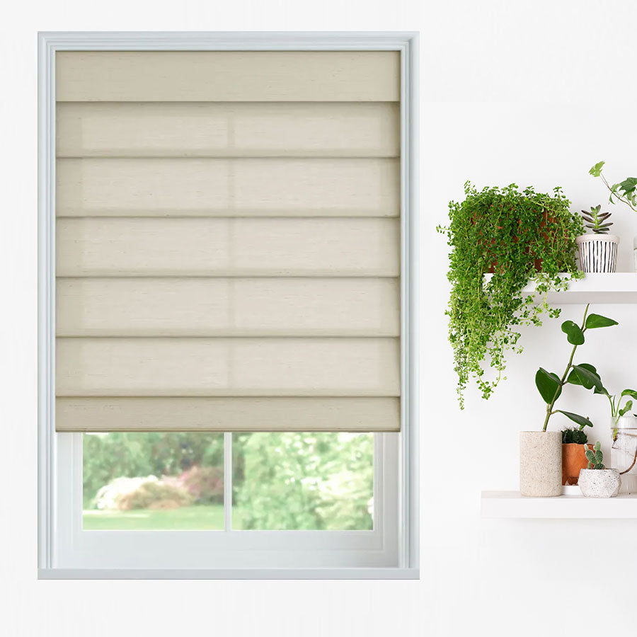 Subtle Radiance Roman Shades