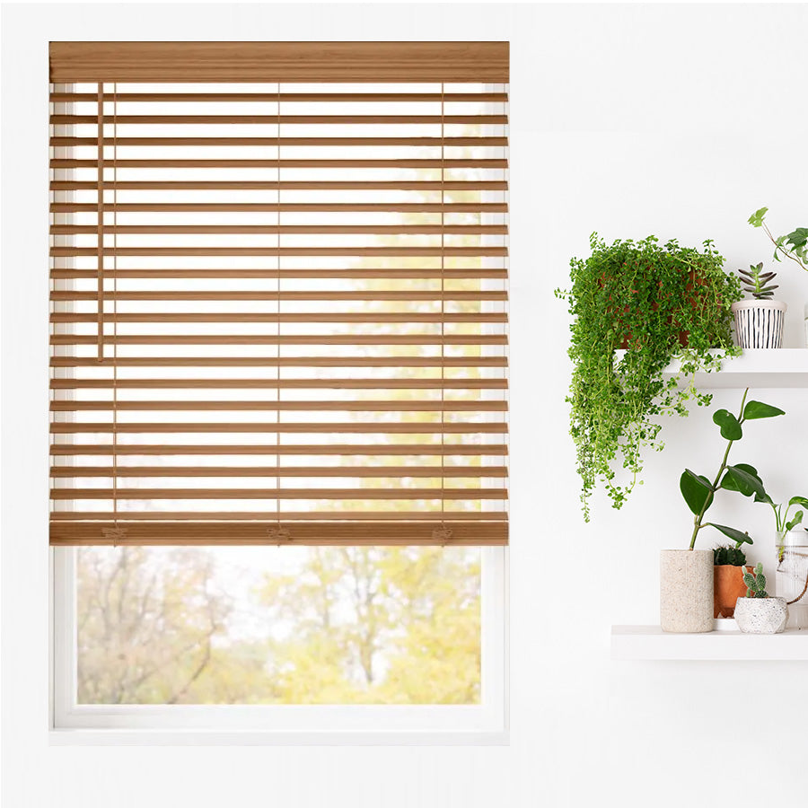 2" Sleek Cordless Faux Wood Blinds