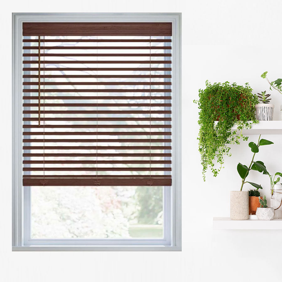 2" Subtle Cordless Faux Wood Blinds