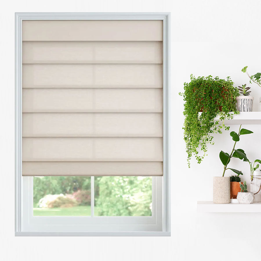 Subtle Radiance Roman Shades