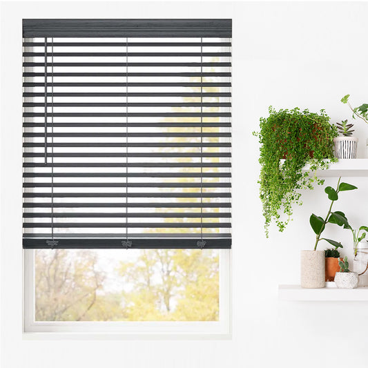 2" Sleek Cordless Faux Wood Blinds