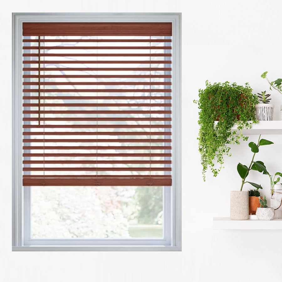 2" Subtle Cordless Faux Wood Blinds