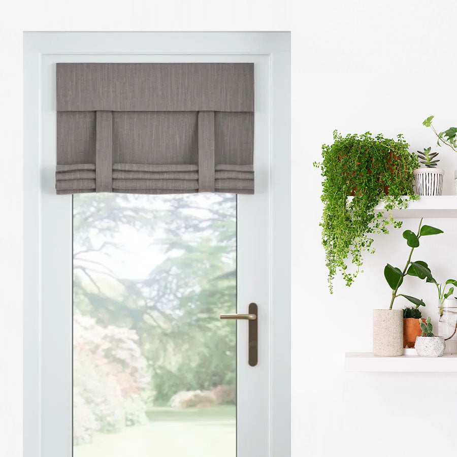 Roll-Up Roman Door Shades