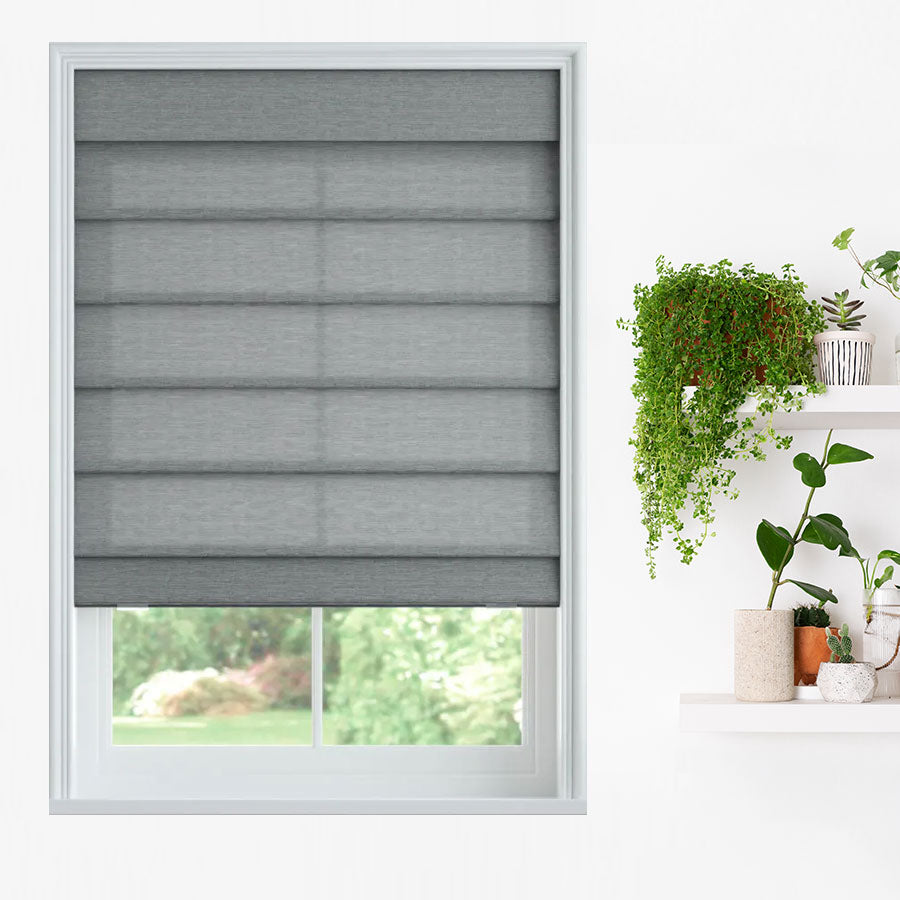 Subtle Radiance Roman Shades