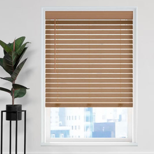 2 1/2" Magnificent Modern Faux Wood Blinds