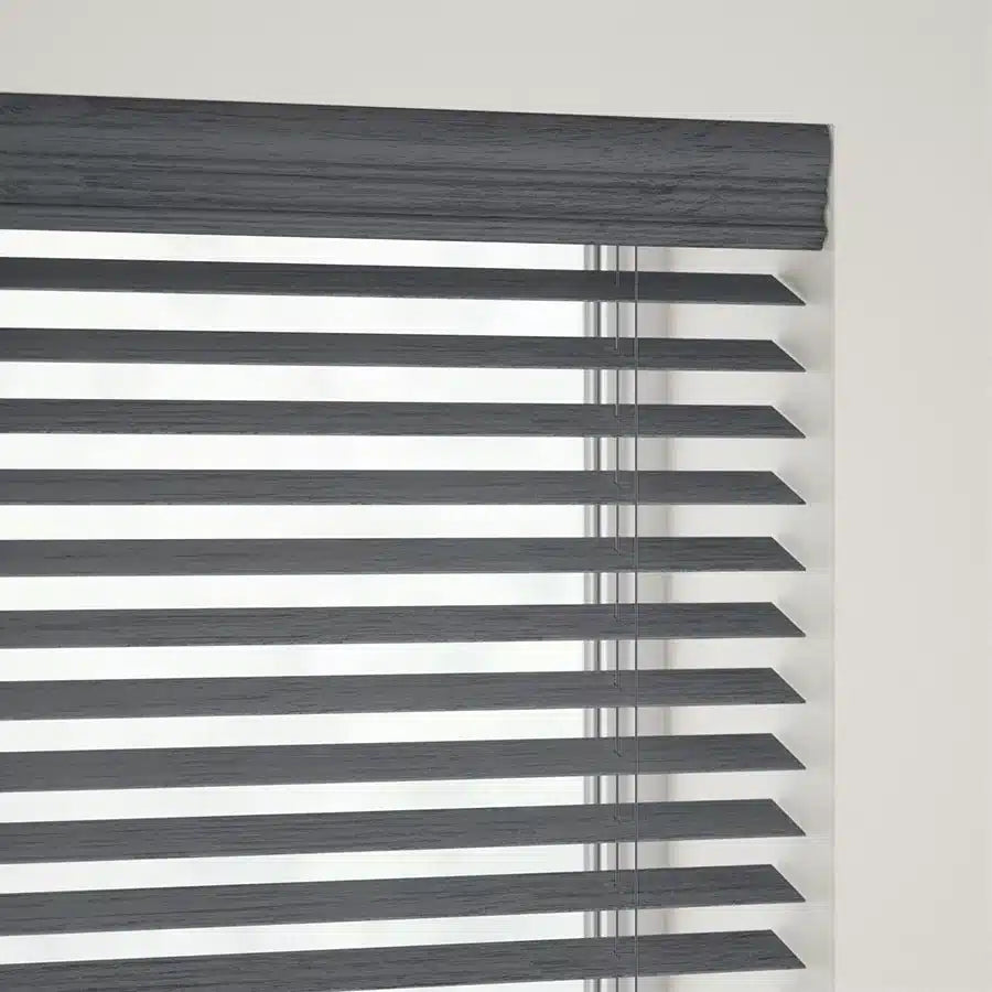 2" Sleek Cordless Faux Wood Blinds